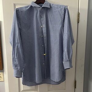 Ralph Lauren Purple Label Blue Casual Button Down Shirt